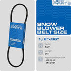 UDC Parts Snow Thrower Auger Belt M82612 / Aramid Cord / 36.2 inches/for John Deere M45491 826 1032 526 726 732 832 TRS27 TRS32 TRX27 TRX32 PC1250 PC2304