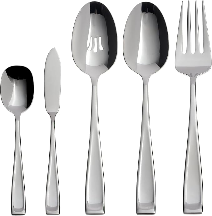 Oneida Moda Flatware Set | Stainless Steel | Service for 12 | 65-Piece, Pack of 2