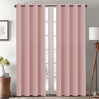 H.VERSAILTEX Blackout Curtains 84 inches Long for Living Room Thermal Insulated Room Darkening Window Treatment Panels Drapes Light Reducing Curtains for Bedroom, 2 Panels, 52" W x 84" L, Baby Pink