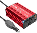 400W Power Inverter, FSATBTNE DC 12V to 110V AC Car Plug Adapter Outlet Converter with [65W PD USB-C] & [18W QC USB-A] Fast Charging Ports and 2 AC Outlets Car Power Inverters for Vehicles