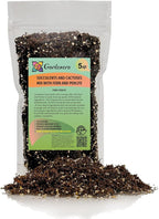 Gardenera Fern + Perlite Soil Mix for Repotting and Planting Succulents and Cactuses - 5 Quart Bag