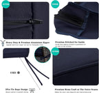ClawsCover 3Pack Outdoor Seat Cushions Replacement Covers Fit for 4 Pieces Wicker Rattan Furniture Patio Conversation Set Loveseat Chair,38x19x2,19x19x2,Navy-Large (Include Cover Only)