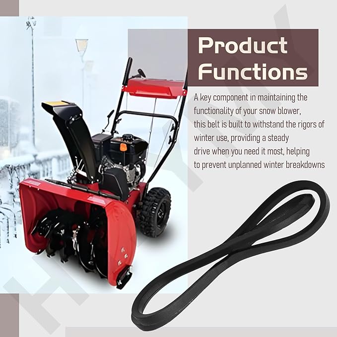 07200603 Wheel Drive V- Belt Compatible with Ari-ens Classic 24 E, Compact 20/22/24, SNO-Tek 24 120V/28 120V, ST24LE Snow Blower