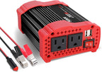 200W Car Power Inverter 12V DC to 110V AC Converter with 3.1 A Dual USB Quick Car Charger Adapter
