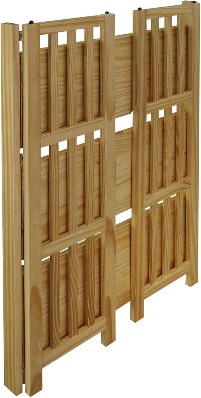 Casual Home "Soho Manhattan 4-Shelf Folding Bookcase 26"" Wide - Natural (333-40)