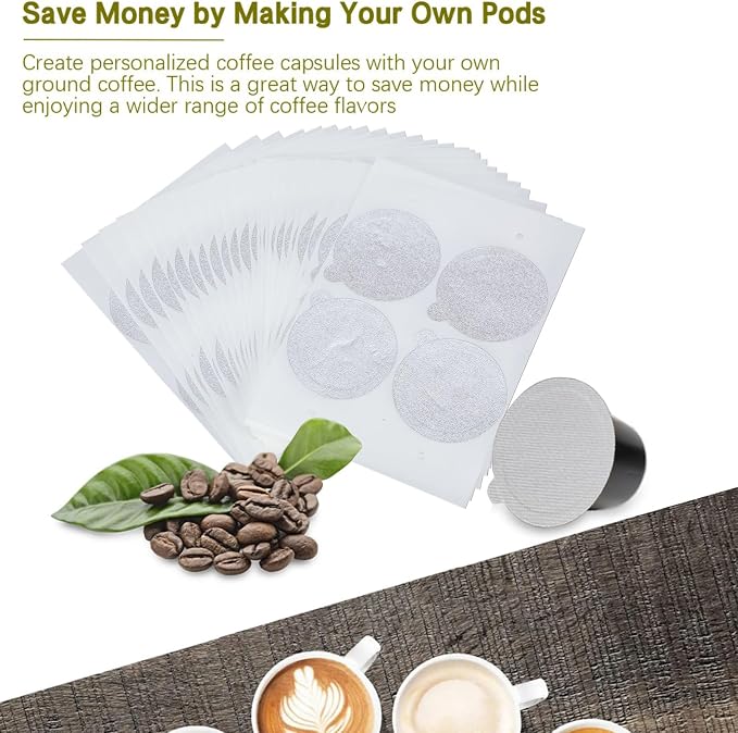 Of 100 Coffee Pods Sealing Covers Coffee Pods Foil Lid 45mm Stickers for Home and Commercial Use Home Brewing Supplies