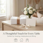 Urban Villa Cloth Napkins Cotton 20x20 (Set of 12) White