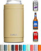 DUALIE 3 in 1 Insulated Can Cooler - 15+ Colors - Universal Size for 12 oz Cans, Slim Cans, and Bottles