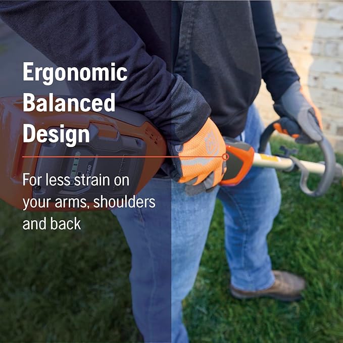 Husqvarna 110iL FLXi Cordless Grass Trimmer and Edger, Attachment Capable Battery Weed Trimmer with 4 Ah Battery and Charger Included, Extension Pole for Longer Reach