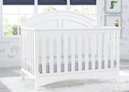 Delta Children Haven 6 Drawer Dresser, White + Perry 6-in-1 Convertible Crib - Greenguard Gold Certified, White (Bundle)