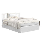 Storkcraft Santa Monica 5-in-1 Convertible Crib (White with Vintage Driftwood) – GREENGUARD Gold Certified, Modern Design, Two-Tone Baby Crib, Converts to Toddler Bed, Daybed and Full-Size Bed