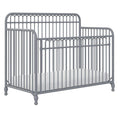 Little Seeds Ivy 3-in-1 Convertible Metal Crib, Dove Gray