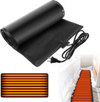 Heated Snow Melting Mats, 5ft x 13in Roof Heat Tape,Heater Ice Dam Prevention Heated Outdoor Mats Electric Snow Melting Mats for Winter Snow Removal (5 ft x 13 in)