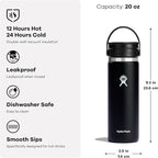 Hydro Flask Flex Sip Coffee Tumbler – Insulated Stainless Steel, Non Spill, Leak Proof Travel Cup 20 Oz Cloud Pink