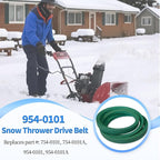 2 Pack 954-0101A Snow Thrower Auger Belt for MTD Craftsman 754-0101A 754-0193 5068 265-433 Single-Stage Snow Blowe (1/2" x 35")