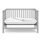 Storkcraft Hillcrest 4-in-1 Convertible Crib (Pebble Gray) - Converts to Daybed, Toddler Bed, and Full-Size Bed, Fits Standard Full-Size Crib Mattress, Adjustable Mattress Support Base