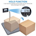 THINKSCALE Shipping Scale, 440 lb x 1 oz Digital Postal Scale, Hold & Tare | Non-Slip Rubber Platform, Bright Backlit LCD, Package, Luggage, Mailing & Postage Scale, AC Adapter & Batteries Included