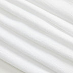 MYSKY HOME White Sheer Curtains 63 inch length Light Filtering Semi Sheer Curtains for Bedroom Short Window Treatment Privacy Protect Drapes Set, Back Tab Boho Farmhouse Linen Soft, 50" Wide, 2 Panels