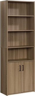 Sauder Beginnings Bookcase With Doors/ Book shelf, Summer Oak finish