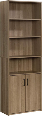 Sauder Beginnings Bookcase With Doors/ Book shelf, Summer Oak finish
