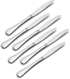 Oneida Flight Dinner Knives Silverware Set for 6, Flatware | Stainless steel, mirror finish | dishwasher safe | dinner knife set for everyday dining, cutlery set