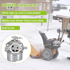 640052 Carburetor Compatible with Tecumseh Hmsk80 Hmsk90 8hp 9hp 10hp Lh318sa Lh358sa for Snow Blower Generator Chipper Shredder 640054 640349 640058 640058A Oregon 50-659 Stens 520-926 Carb