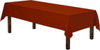 Gee Di Moda Rectangle Tablecloth - 60 x 102 Inch Burnt Orange - Heavy Duty, Wrinkle Resistant, Machine Washable - Ideal for 6 Ft Rectangular Table, Buffet, Dinner, Wedding & Baby Shower