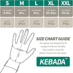 Kebada T3 Winter Work Gloves for Men and Women, Warm Knit Cold Weather Work Gloves, Thermal Insulated Freezer Gloves, 100% Latex Coating Non-slip Grip, Long Wrist Design, 1 Pair, Orange, Medium