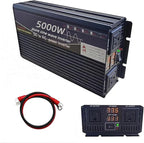 5000 Watt Power Inverter 12V DC to 110V AC Converter, LED Display with 2 AC Outlets Dual Fans Radiating for RV, Camp and Home, Electric Tool Pure Sine Wave Inverter (110V, 5000W 12V)
