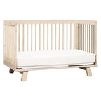Babyletto Hudson 3-in-1 Convertible Crib with Toddler Bed Conversion Kit in Washed Natural, Greenguard Gold Certified