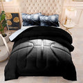 Basketball Comforter Set,Sports Basketall Bedding Set with Pillowcases, Boys Comforter Set Twin,Twin Black Ultra Soft Microfiber Kids Comforter Set,Basketball Bedding for Teen Boy Kids