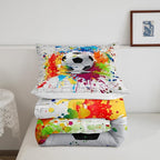 Feelyou Football Bedding Set Rugby Sports Comforter Set Soccer Ball Game Comforter for Boys Girls Teens Decor Gift for Football Lover Duvet Set Queen Size with 2 Pillow Case Boys