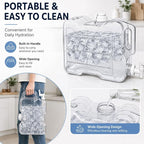 Fridge Water Dispenser with Leak-Proof Spigot, Reusable Refrigerator Drink Dispenser with Handle, Water Jug Beverage Container for Iced Tea, Juice, Lemonade, Party and Daily Use (2, 2 Gallon)