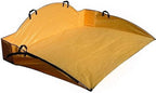 Reusable Cleanup Tarp for Lawns and Gardens - Landscape and Yard Accessories, Rake Leaves and Debris, Easy To Use, Collapsible Design, Orange, (5’ X 7’)