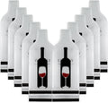 10 Set Reusable Wine Bags for Travel Wine Protector Travel Bag by LIVEBAY | Bottle Travel Case, Unbreakable Wine Sleeve, Leak Proof Wine Bag, Double Layer Bubble Protector for Airplane Suitcase