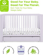 Delta Children Cassie 4-in-1 Convertible Crib with Underdrawer - Greenguard Gold Certified, Lilac