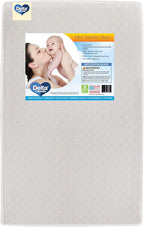 Delta Children Emery Mini Convertible Baby Crib & Twinkle Stars 3-Inch Waterproof Mini Crib Mattress, Dark Chocolate