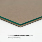 Craig Frames 6x36 Light Walnut Brown Poster Frame for Posters and Photos | Lightweight shatter resistant acrylic facing with a rigid backing board, made in the USA