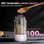 Salt and Pepper Grinder Set Birthday Gifts for Mom Automatic Battery Upgraded Larger Capacity Pink Salt Pepper Set New Apartment Gifts for Housewarming Cooking Gift