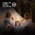 Vintage Table Lamp Retro Bluetooth Speaker Rechargeable Portable Night Light Flameless LED Oil Lamp Bedside Desk Lamp for Bedroom, Cafe, Bar, Desk Decor, Outdoor Camping Birthday Gifts
