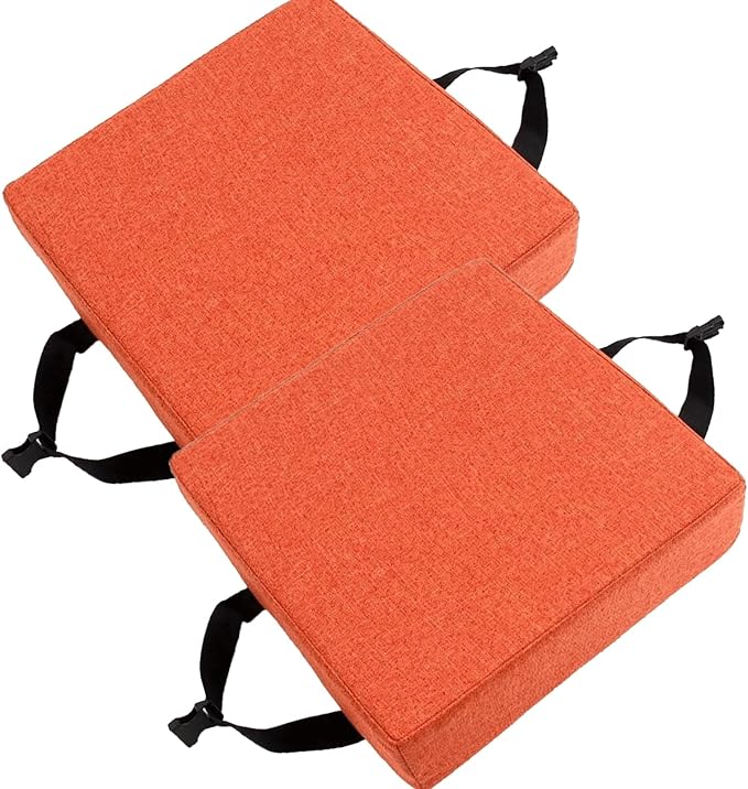 Square Bar Stool Cushion Set of 2 - 14x14/15*15/12*12 Thick 5/8cm Dining Chair Seat Pads (Color: 11#)