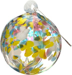 Dale Tiffany Hand Blown Glass, 6" Diameter Spring, Tree of Life Collection, Witch Globe Hanging Garden Indoor/Outdoor Decorative Ornament Gazing Ball