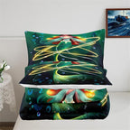 Mermaid Comforter Set for Girls Queen Size Deep Sea Magic Mermaid Bedding Sets for Girls Ultra Soft Mermaid Bedroom Decor with 1 Mermaid Quilt and 2 Pillowcases for Girls Bedroom Set All Season