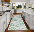 Keen Home Design Terrace Outdoor Runner Rug - 2x10 Washable Indoor/Outdoor Rug for Patio, Kitchen, Balcony, Beach, Garden, Deck and Porch, Size: 2'2"x9'11"