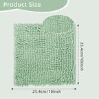 Locker Rug school girl rugs Carpet Chenille 100% Microfiber Locker Carpet with Non Skid Backing Locker Decorations (Green, 10X10)