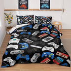 Gaming Comforter for Boys Teen,Game Contoller Bedding Set for Boys Kids,Down Alternative Comforter for All Season,Gamer Home Decor for Boys Comforter Set (Comforter-Game36, Queen)