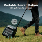 IEE P3200 3200W Solar Generator with 500W Panel, 2048Wh Solar Power Station, 1800W Fast Charging, Smart APP Control Emergency Power Station for Home, Camping, RVs, Outdoor Battery Backup