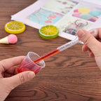 Coopay Plastic Graduated Cups Tools - 100 Pack 30ml/1oz Transparent Scale Measuring Cups,100 Pack Wooden Stirring Sticks and 3ml Transfer Pipettes for Resin, Epoxy, Stain, Mixing Paint