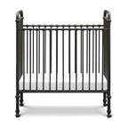 NAMESAKE Abigail 3-in-1 Convertible Mini Metal Crib in Vintage Iron, Greenguard Gold Certified