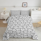 Feelyou King Size Volleyball Bedding Set Boys Girls Sports Game Comforter Set for Kids Women Men Ultra Soft Volleyball Player Comforter Black White Duvet Set Room Decor Quilt Set
